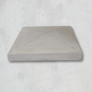 Chapeau dessus de pilier Pointe de Diamant en Béton Préfabriqué - 5 Tailles Disponibles